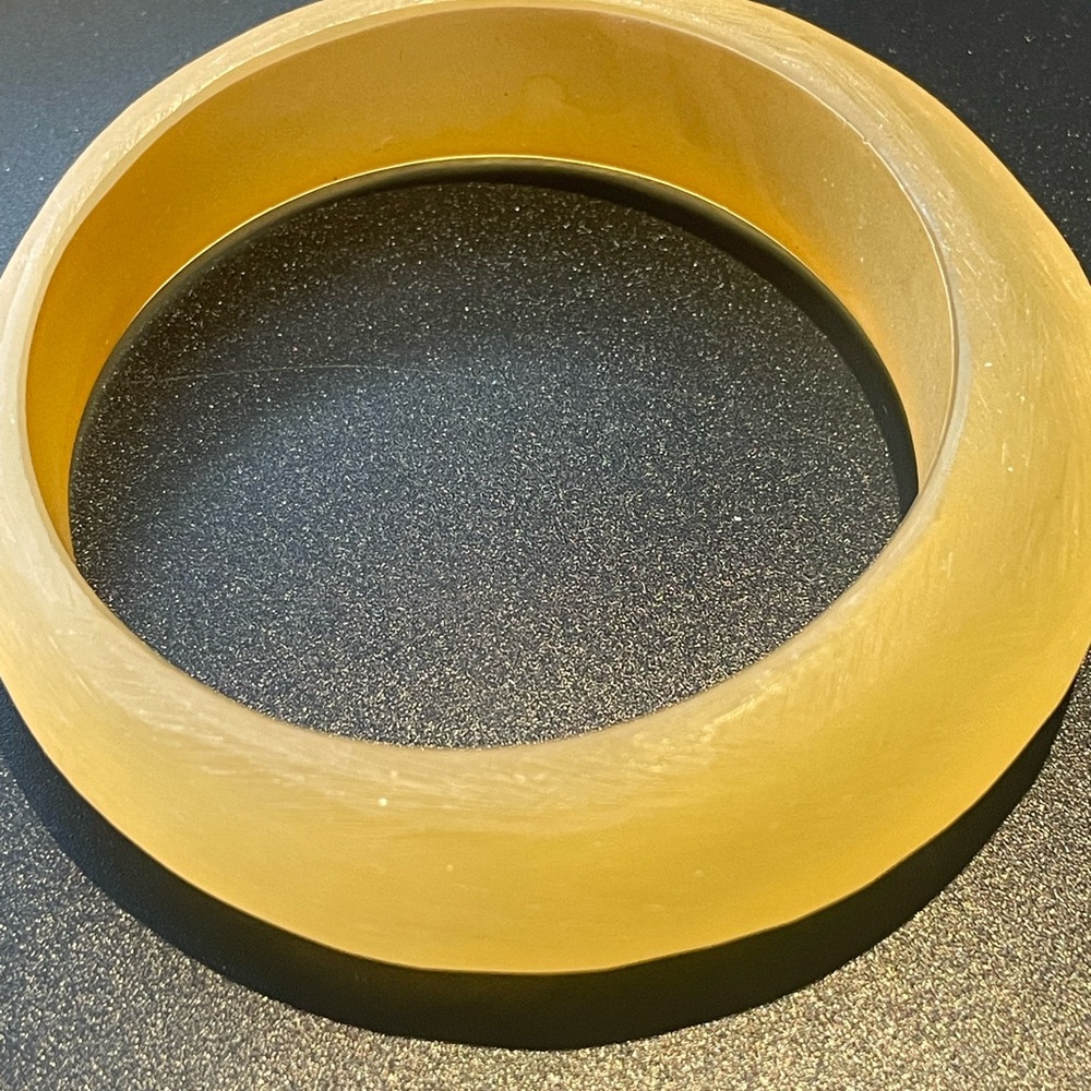 Vintage Golden Yellow Bangle Bracelet